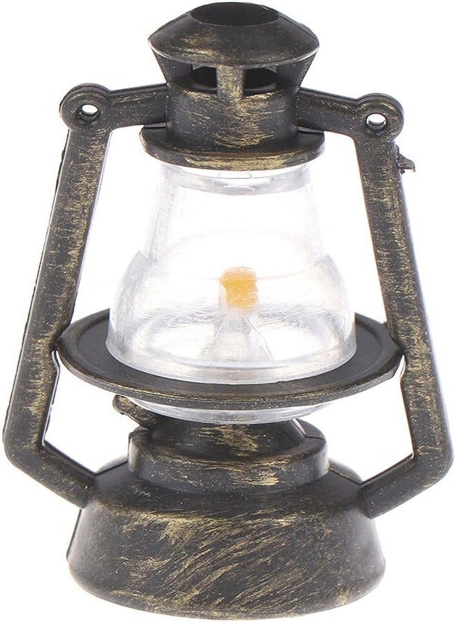 Cauaoa Miniature Lamps for Dollhouse,Doll House Miniature Retro Oil Lantern Dollhouse Accessories Scene Ornaments Dollhouse Miniature Scene Model Hurricane Lantern Kerosene Lamp,Dollhouse Accessories - Image 1